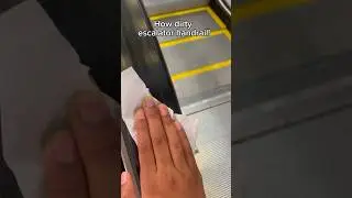 How Dirty Escalator Handrail? #funnyvideo #komediwandi #reactionvideo