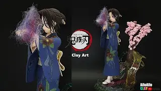 Demon Slayer:Kimetsu no Yaiba(Tamayo)┃How to make┃Clay Tutorial┃Anime