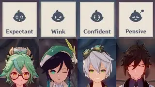 All Character's Unique Facial Expressions in Photomode