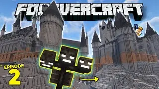 Fighting the wither under my Hogwarts - Forevercraft