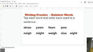 Phonics Lesson 11    5-6-20  (2 3)  aw and syllables