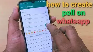 How To Create a Poll in WhatsApp | whatsapp new feature poll | how to use new whatsapp feature