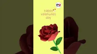 DIY Valentine's Day Rose Paper Craft Tutorial #velentinespecial #trendingshorts