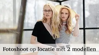 Backstage - Fotoshoot op locatie met twee modellen