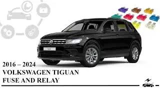 Fuse box diagram Volkswagen Tiguan 2016 - 2024 relay with assignment and locations