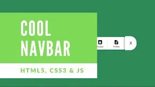 Cool Animated Navigation Bar [HTML5, CSS3, JS] | Step By Step Tutorial