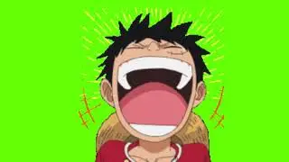 Luffy Green screen video | Luffy Laughing Green screen video