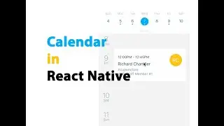 Get started with Event Calendar in React Native