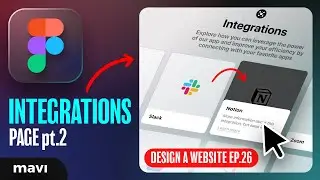 WEB DESIGN IN FIGMA ep.26: Integrations Page pt.2 (Finishing + Adding Content) – Free UX / UI Course