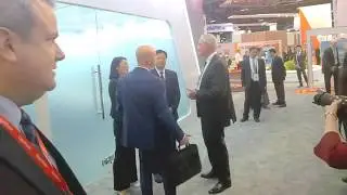 ExxonMobil CEO Woods, CNPC CEO Wang Yilin, ENI CEO Descalzi trilateral meet 