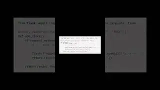 Flask - Message Flashing 