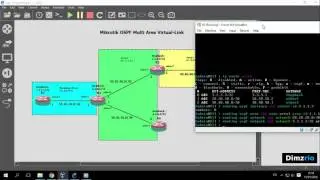 [Lab 19] OSPF Virtual Link Configuration Mikrotik