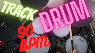 Drum Backing Track 90 BPM - Drum Groove - Drums Only