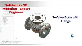 SolidWorks Advanced Modeling: T-Valve Body with Shell Feature | CAD Tutorial 💧