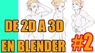 como hacer #chica estilo #anime en #blender 2024 #parte #2 (Asahi Serizawa) en español