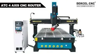 Amazing DEK-2040M ATC 4-Axis Engraving Cutting CNC Router