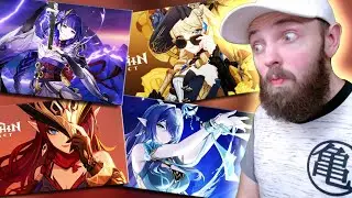FIRST TIME REACTION to GENSHIN IMPACT Character Trailers #3