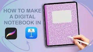 HOW TO MAKE A DIGITAL NOTEBOOK 📚  IN PROCREATE | HYPERLINK ON KEYNOTE ALL IN THE IPAD
