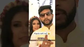 When the groom is worried about his clothes on Haldi! 😍 