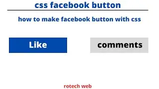 css facebook button - how to make facebook button with css