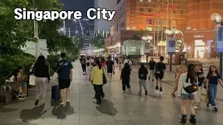 Walking around Singapore City | Orchard Road | Marina Bay sands shopping center