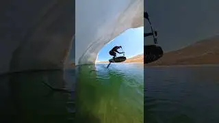 SURFING UNDER AN ICEBERG ⚠️😨 