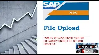File Upload Process in SAP MDG for Profit Center Hierarchy - Session 10