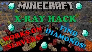 MINECRAFT X-RAY HACK WORKS ON SERVERS! | FIND DIAMONDS INSTANTLY!