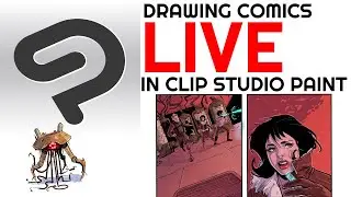 Talking about Clip Studio Paint While Drawing Live!