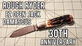 Rough Ryder EZ Open Jack In Damascus