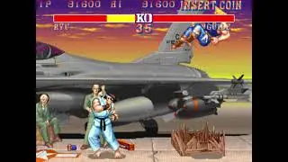 Dogking85 Street fighter II Hyper Fighting Ryu full gameplay nivel 8(Hardest)