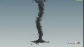 Houdini - Custom Velocity Vortex (scene file)