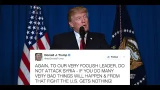 Речь Дональда Трампа относительно ракетной атаки на Сирийскую Базу