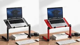 Oatsbasf Folding Computer Desk Laptop Stand Foldable Lifting Heightening Storage Portable Rack