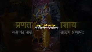 Powerful Krishna Mantra 💫 || lyrical 4K status #krishnayavasudevaya #meditation #short