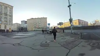 Пробежка, первый ролик в 360!