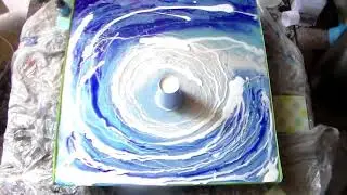 Resin painting wave second layer