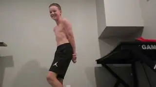 Flexing video strong 12 year old vs 17 year old