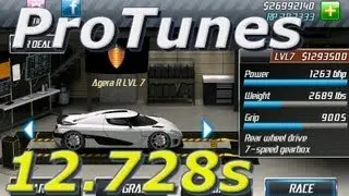 Drag Racing v1.6 Agera R 12.728 LVL 7