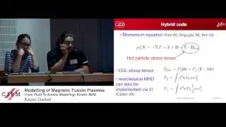 Xavier Garbet: Modelling of magnetic fusion plasmas: from fluid to kinetic description: kinetic MHD