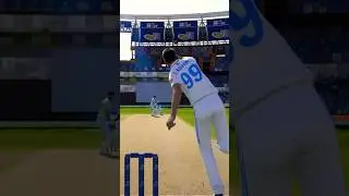 LBW! GREAT Bowling by Ashwin IND vs PAK Test Match Cricket 24 #cricketshorts #shorts
