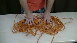Как смотать скручивать упаковывать электрический кабель на хранение
