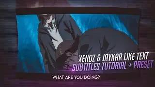 Text Subtitle Like Xenoz And Jaykar Tutorial | Text Subtitle Tutorial + Free Preset In Alight Motion