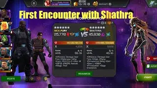 MCOC: FIRST ENCOUNTER WITH SHATHRA #mcoc #marvel #viralvideo #viralvideos