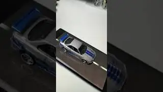 Aksi Hot Wheels Nissan Skyline GTR R34 DRIFT