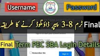 How to Generate SBA Final Term papers | PEC Item Bank 2024 | how to download pec assessment test 1-8