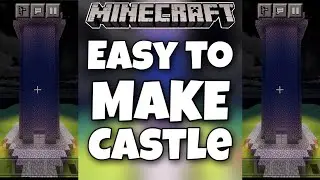 🔥 How To Make Easy Castle Tower In 2 Minutes || MINECRAFT EASY TIKTOK HACK || #Minecraft #Shorts