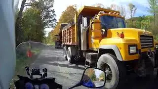 Road construction on the back roads.