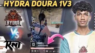 HYDRA DOURA 1v3 on RNT 😱 | HYDRA VS RNT BGMI
