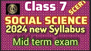 class 7 mid term question paper 2024 social science with solution #scert